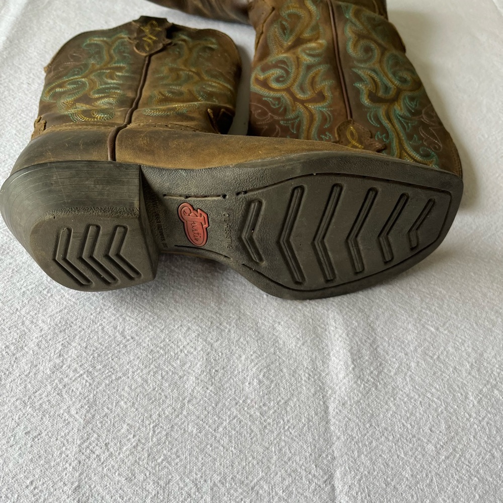 Justin Cowboy Boots Women’s size 6B - Picture 6 of 8